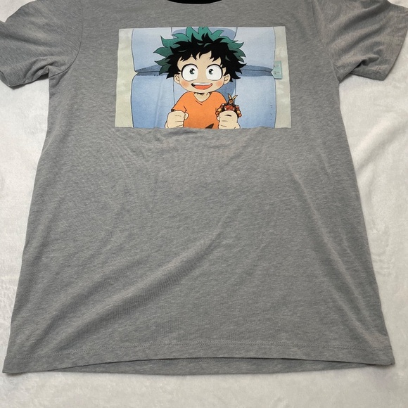 My Hero Academia Baby Deck Gray Graphic T-Shirt Size Large - Picture 3 of 11